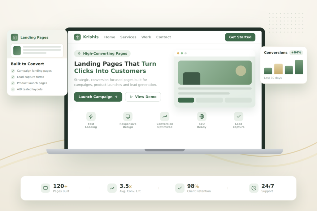 landing page